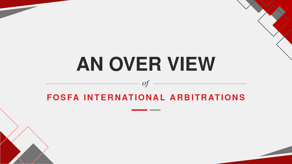 An over view of FOSFA International Arbitrations
