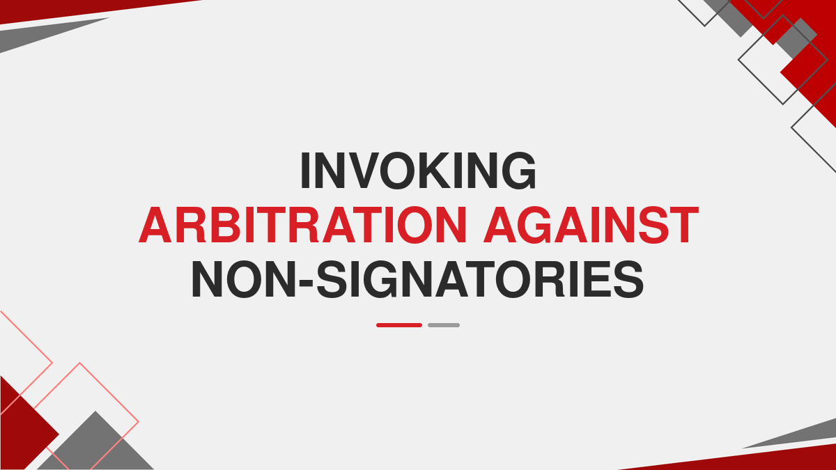 Invoking Arbitration against Non-signatories